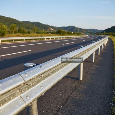 Hot-dip Galvanized W-beam Guardrail M180 with 310mm Width for Low Maintenance Highway Safety