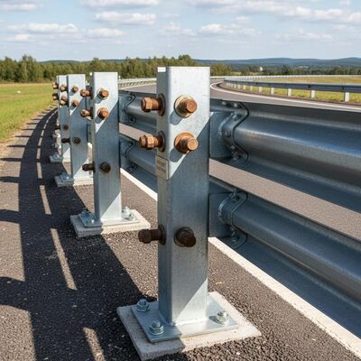 Hot-dip Galvanized Highway Guardrail with W-beam Section and 2 Meters Post Spacing for Enhanced Road Safety