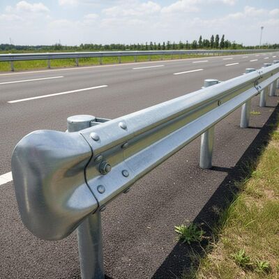 Highway Guardrail M180 with 2 Meters Postspacing Hot-dip Galvanized Bolted Connection Type for Road Safety