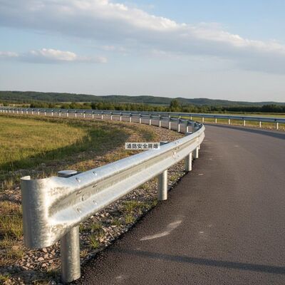 80 Centimeters Height W-beam Highway Guardrail with Hot-dip Galvanized Finish for Road Safety Barrier