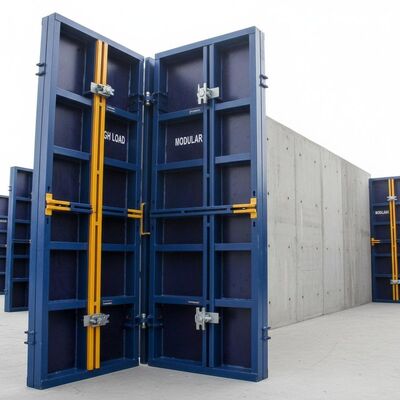 Painted Steel Formwork with High Load-bearing Capacity and Modular Design for Smooth Concrete Finish