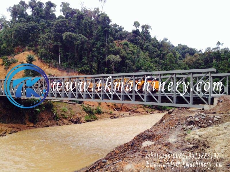 Permanent Modular Steel Bridge Delta Bridge Long Span Heavy Load BS5400 HA+20HB Extra Wide