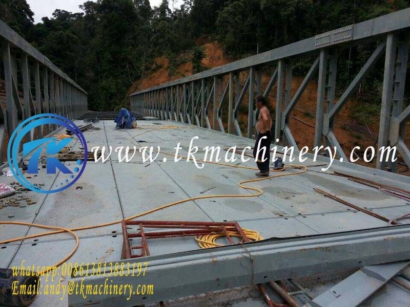 Permanent Modular Steel Bridge Delta Bridge Long Span Heavy Load BS5400 HA+20HB Extra Wide