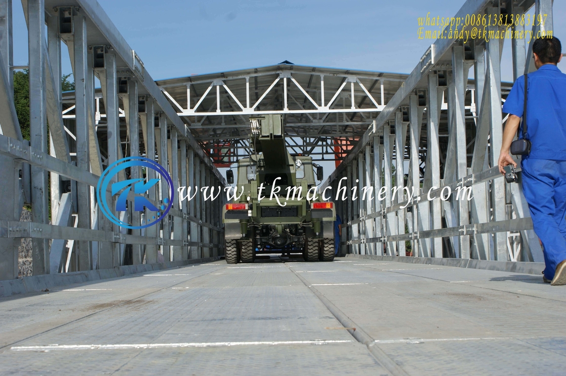 Permanent Modular Steel Bridge Delta Bridge Long Span Heavy Load BS5400 HA+20HB Extra Wide