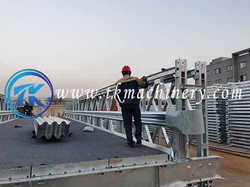 ZB200 S460J0 BS5400 HA+20HB Extra Wide Heavy Load Anti Skid Aggerates Bailey Bridge Long Span