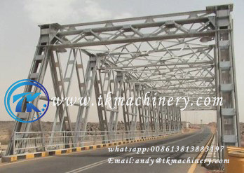 Steel Truss Bridge Steel bridge Large span Heavy Load  For Construction Site Access And Replacement In High Demand