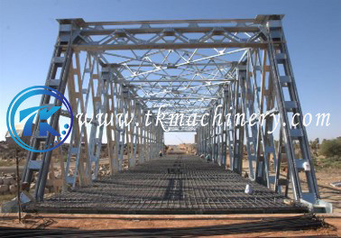 Steel Truss Bridge Steel bridge Large span Heavy Load  For Construction Site Access And Replacement In High Demand