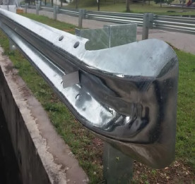 Highway Guardrail M180 Hot Dip Galvanized W Beam 2.7mm Thickness