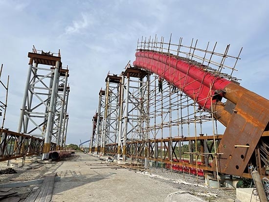Customizable Steel Arch Bridge Heavy Load  Long Span