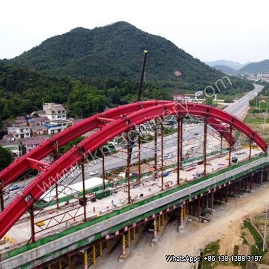 Customizable Steel Arch Bridge Heavy Load  Long Span