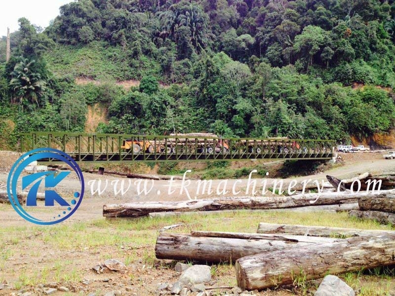 Modular Steel Bridge Delta Bridge Permanent Long Span Heavy Load BS5400 HA+20HB 4.2m Width