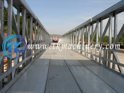 Modular Steel Bridge Delta Bridge Permanent Long Span Heavy Load BS5400 HA+20HB 4.2m Width