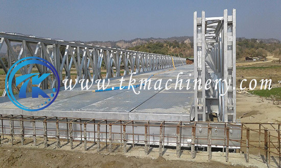Steel Panel Bailey Bridge Galvanized Heavy Load Long Span Extra Wide 4.2m