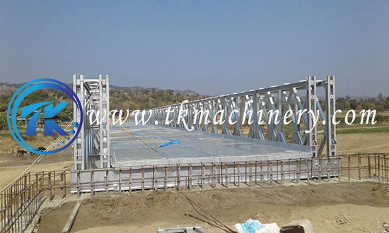 Steel Panel Bailey Bridge Galvanized Heavy Load Long Span Extra Wide 4.2m