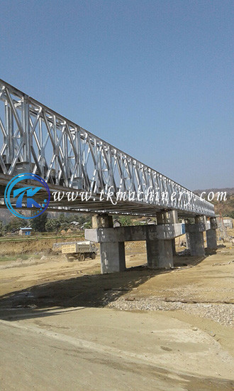 Steel Panel Bailey Bridge Galvanized Heavy Load Long Span Extra Wide 4.2m