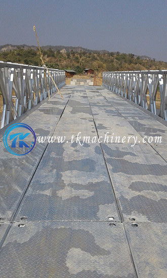 Steel Panel Bailey Bridge Galvanized Heavy Load Long Span Extra Wide 4.2m