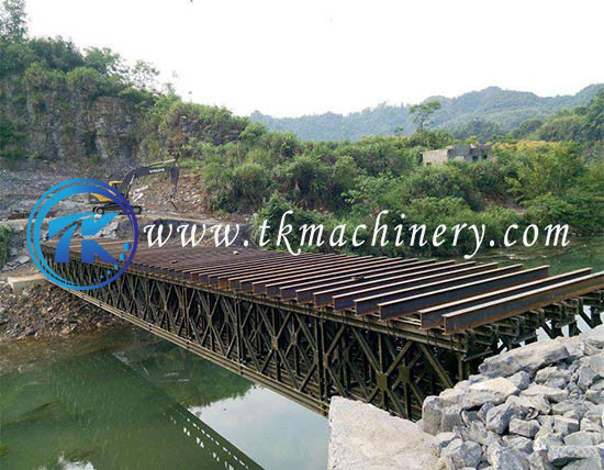 Bailey Bridge Deck Type Bridge Compact 100 Large Wide Construction Platform Temporary