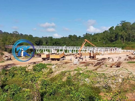 Bailey Steel Bridge Multi-span Mabey Bridge Galvanized Heavy Load Long Span 4.2m