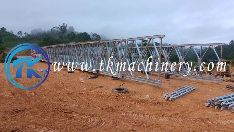 Bailey Steel Bridge Multi-span Mabey Bridge Galvanized Heavy Load Long Span 4.2m