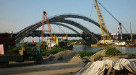 Long Span Steel Arch Bridge with High Load Capacity and Customizable Design