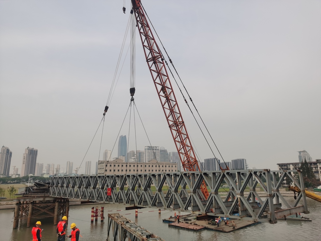 HA Load Modular Steel Bridge，Heavy Load, Single or Double Lane ，CD450 ,Delta Bridge