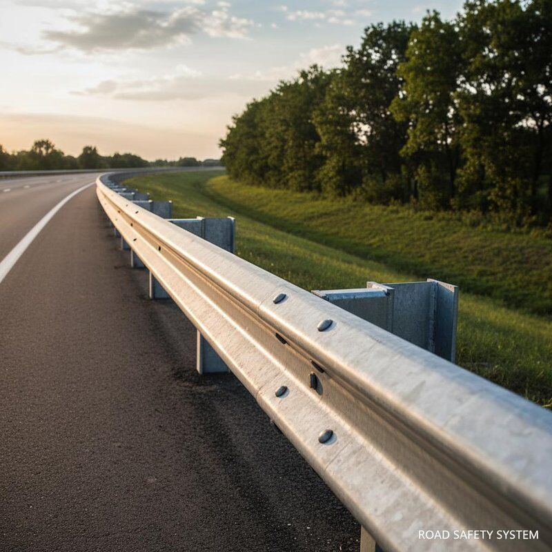 Hot-dip Galvanized M180 Steel Guardrail with Bolted Connection and W-beam Section Shape for Highway Safety