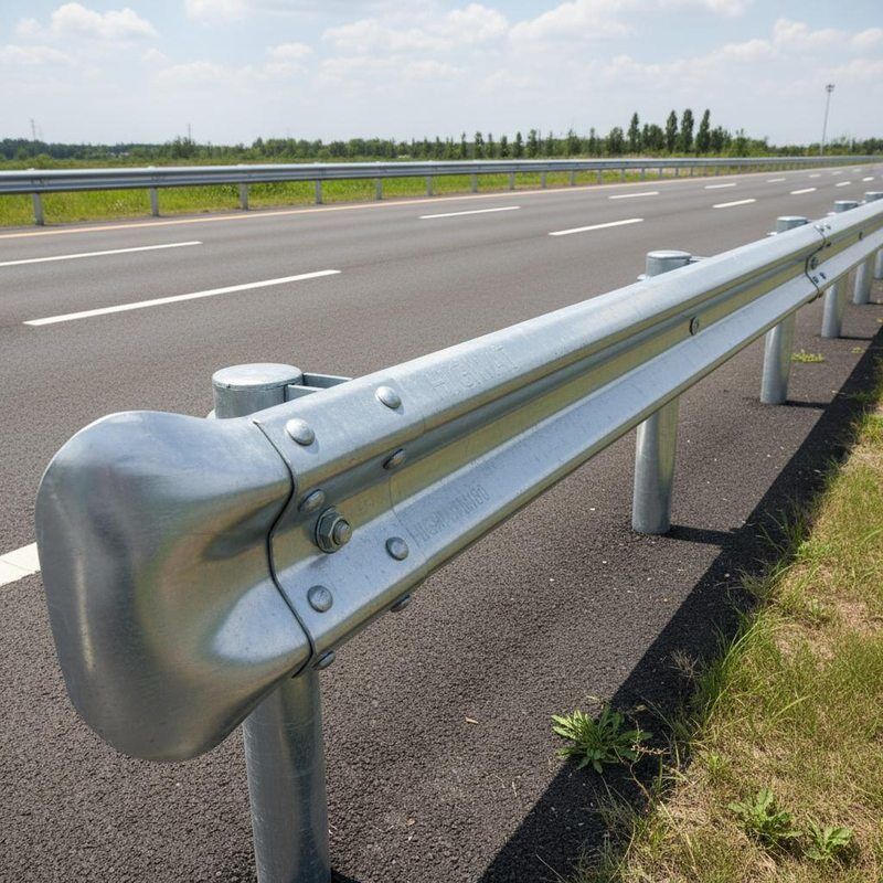 Highway Guardrail M180 with 2 Meters Postspacing Hot-dip Galvanized Bolted Connection Type for Road Safety