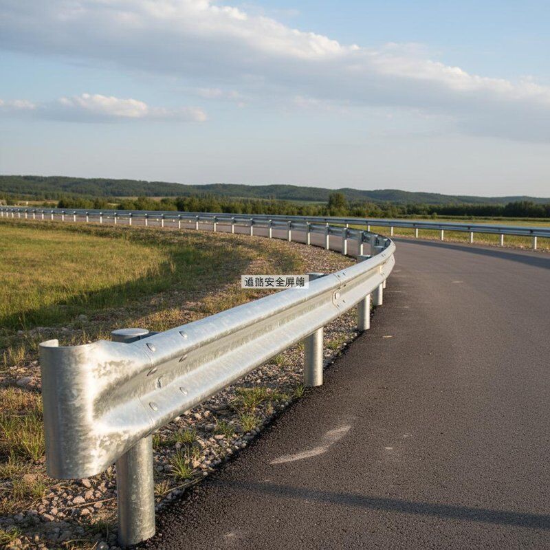 80 Centimeters Height W-beam Highway Guardrail with Hot-dip Galvanized Finish for Road Safety Barrier