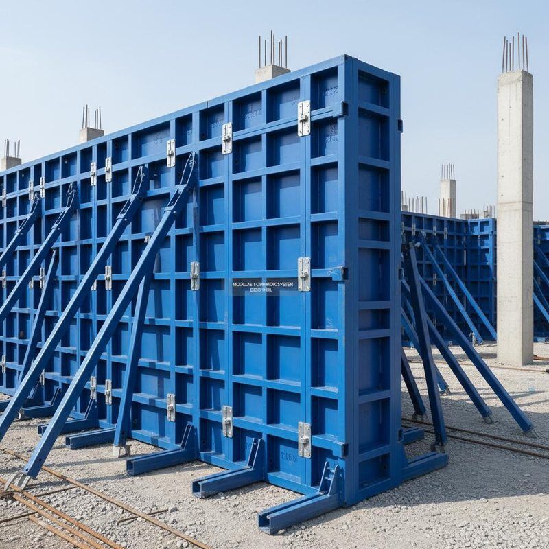 Modular Steel Formwork System with Q235JR Steel Grade and Painted Surface Finish for Construction