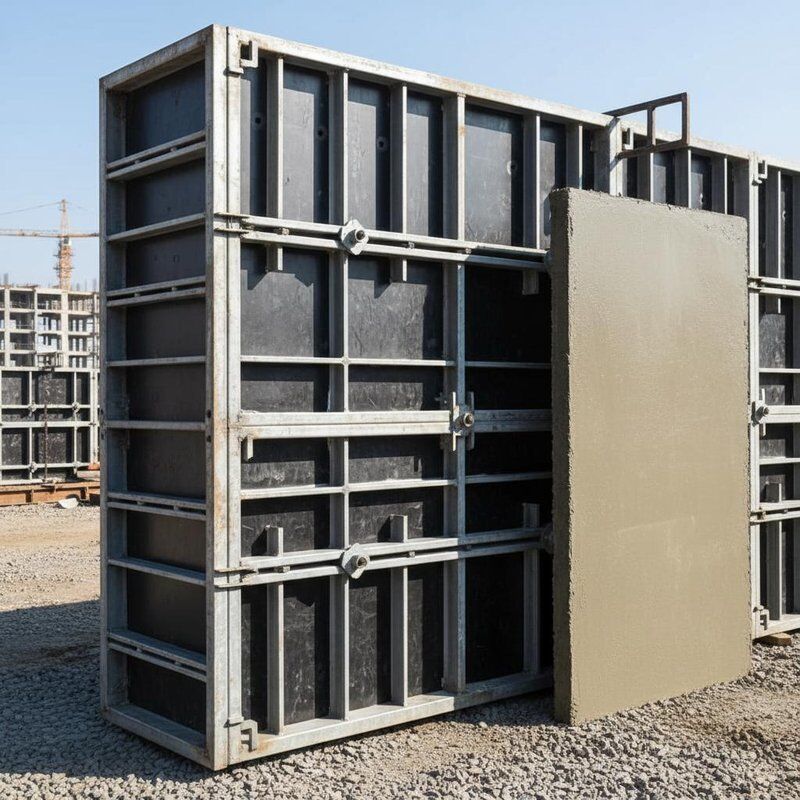 Reusable Without Deformation Steel Reinforced Formwork with Smooth Concrete Surface Finish and High Load-bearing Capacity