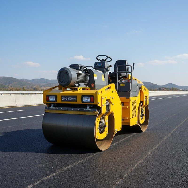 Semi Automatic Road Construction Machinery with 2800-5500vpn Vibrating Frequency, 800mm Drum Diameter, and 30kw Motor Power for Highway Construction