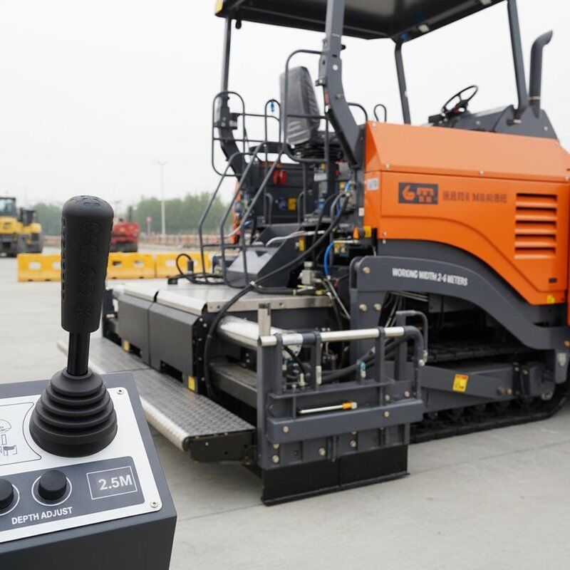 Semi Automatic Asphalt Paving Machinery with Handle Rotation Depth Adjustment and 2-6 Meters Working Width for Precise Road Construction