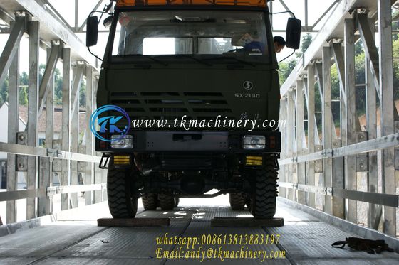 Modular Steel Bridge Delta Bridge Permanent Long Span Heavy Load BS5400 HA+20HB 4.2m Width