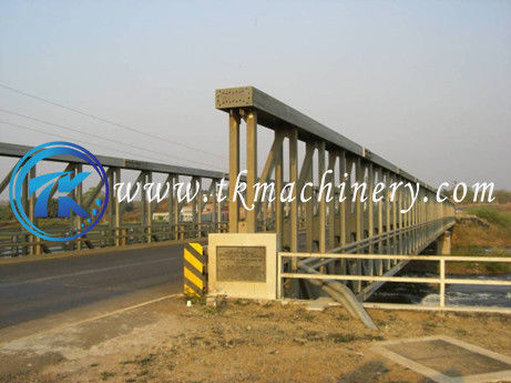 Modular Steel Bridge Delta Bridge Permanent Long Span Heavy Load BS5400 HA+20HB 4.2m Width