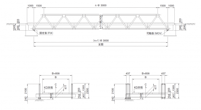 HA Load Modular Steel Bridge Pained Or Galvanized Surface Finish Single ...