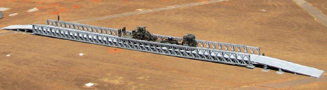 Load Out Ramp Bridge Bailey Bridge Logistical Support Bridge S460N Military Bridge MLC110 ...